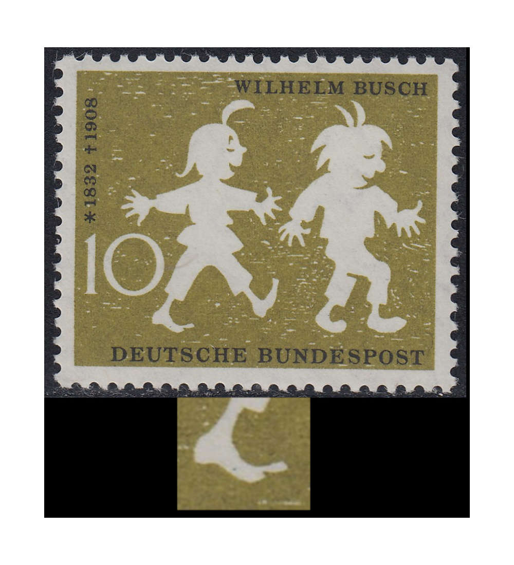 BRD Bund Nr. 281 I postfrisch ** Plattenfehler