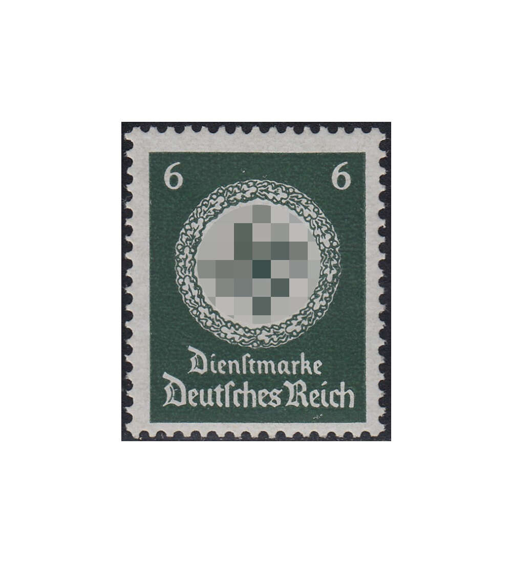 Deutsches Reich Dienst Nr. 135y postfrisch ** signiert Schlegel waagerechte Gummiriffelung