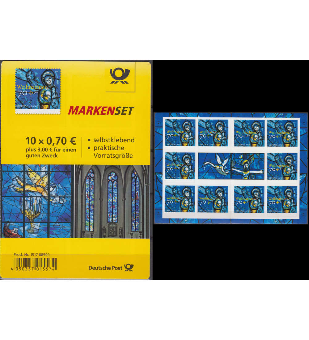 BRD Bund Markenheft Nr. 112 Weihnachten 2018 postfrisch **