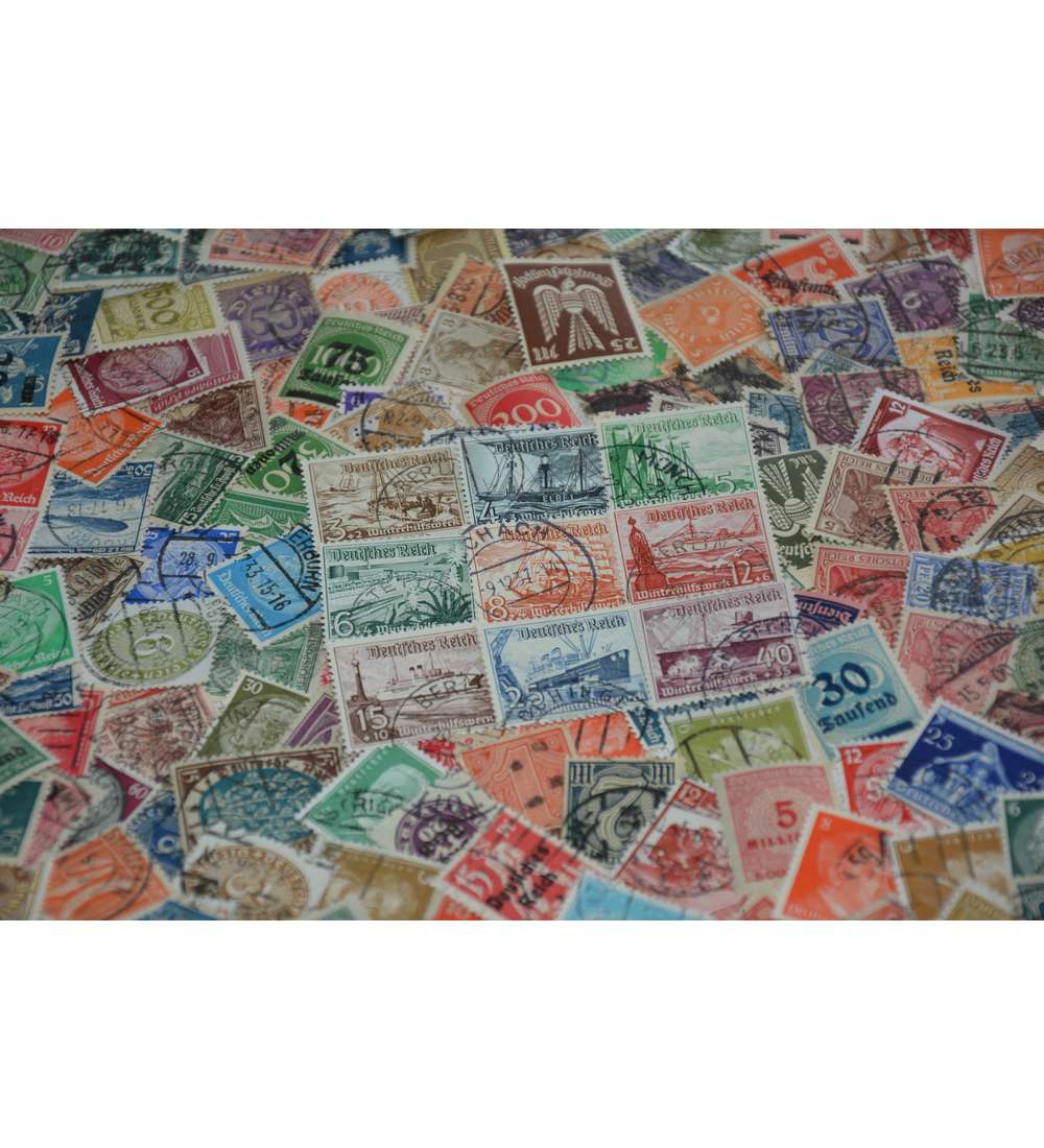 Deutsches  Reich Kollektion mit Nr. 651-659 gestempelt