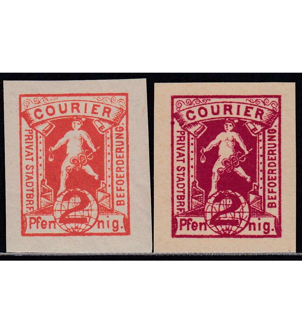 Stadtpost Magdeburg Nr. 7a+b ungestempelt