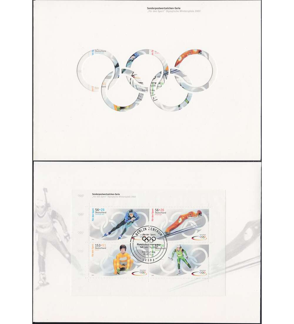 BRD Bund Zusammendrucke W158-160 gestempelt Wohlfahrt 2019