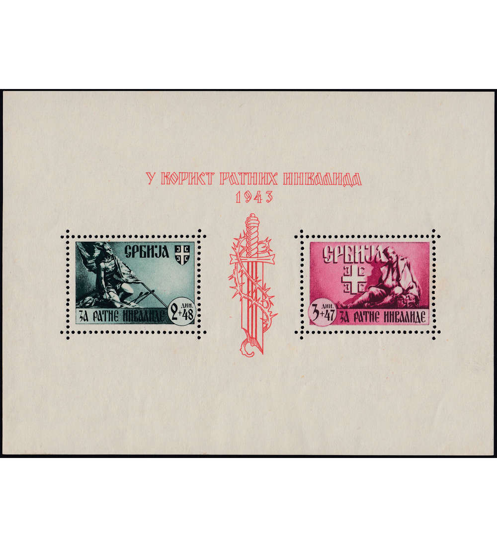 Deutsche Besetzung Serbien Block 4 postfrisch **  in Bedarfsqualitt