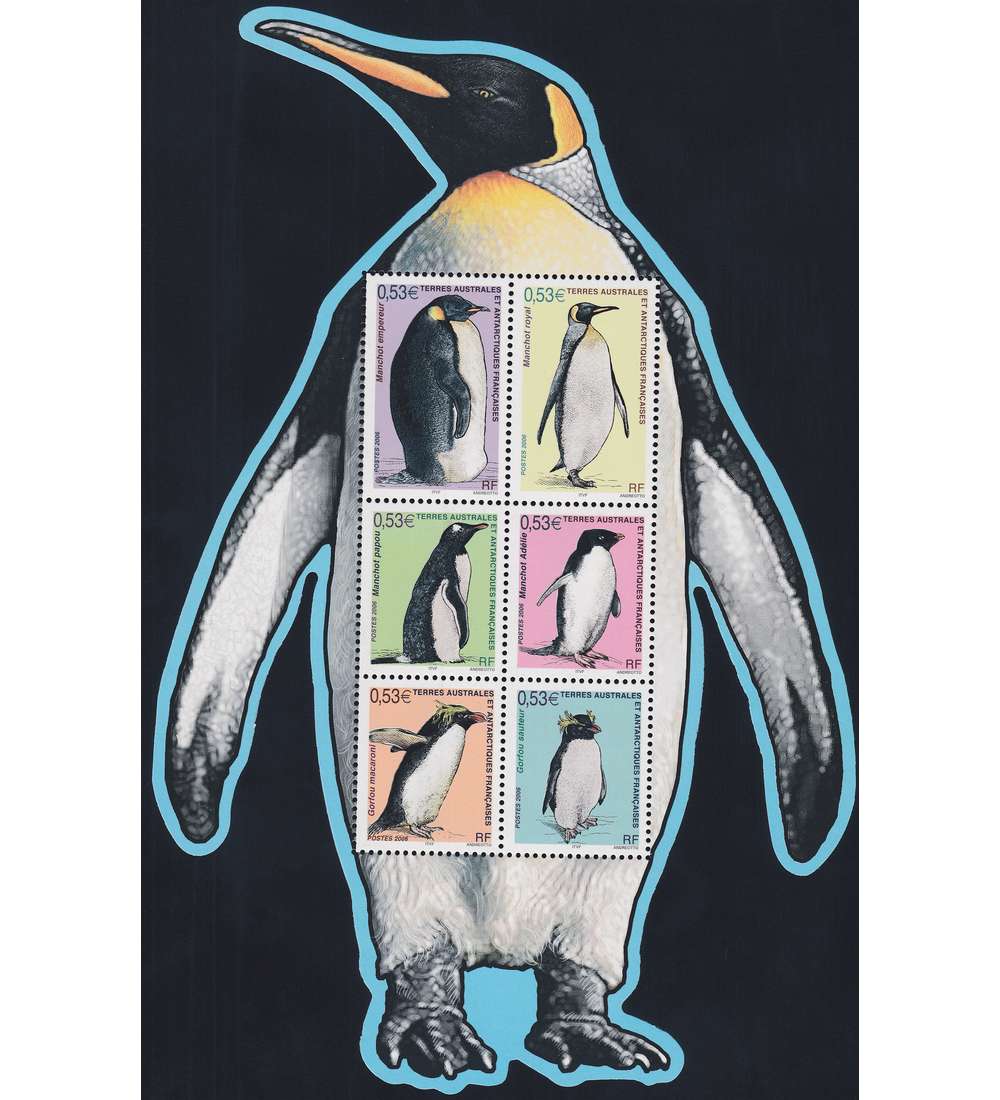 Tiere Blocks mit Frz. Antarktis Pinguin-Block