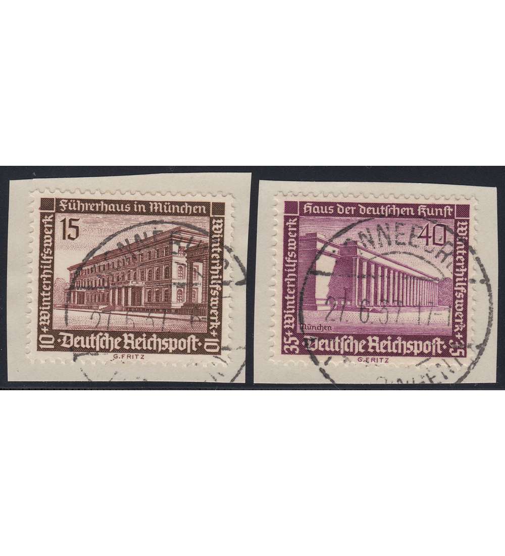 Deutsches Reich mit Nr. 640 + 642 auf Briefstck