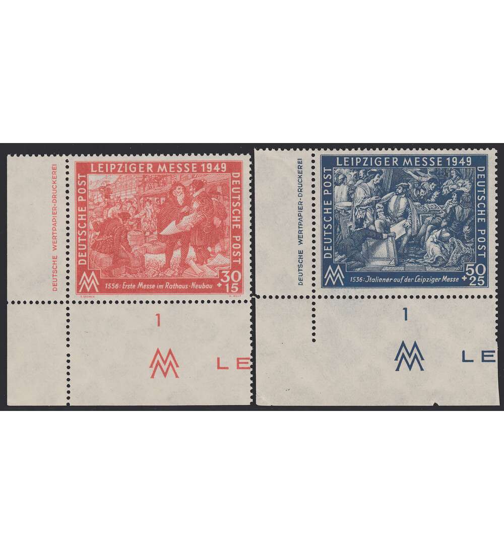 SBZ Nr. 230-231 DZ postfrisch ** Druckerzeichen