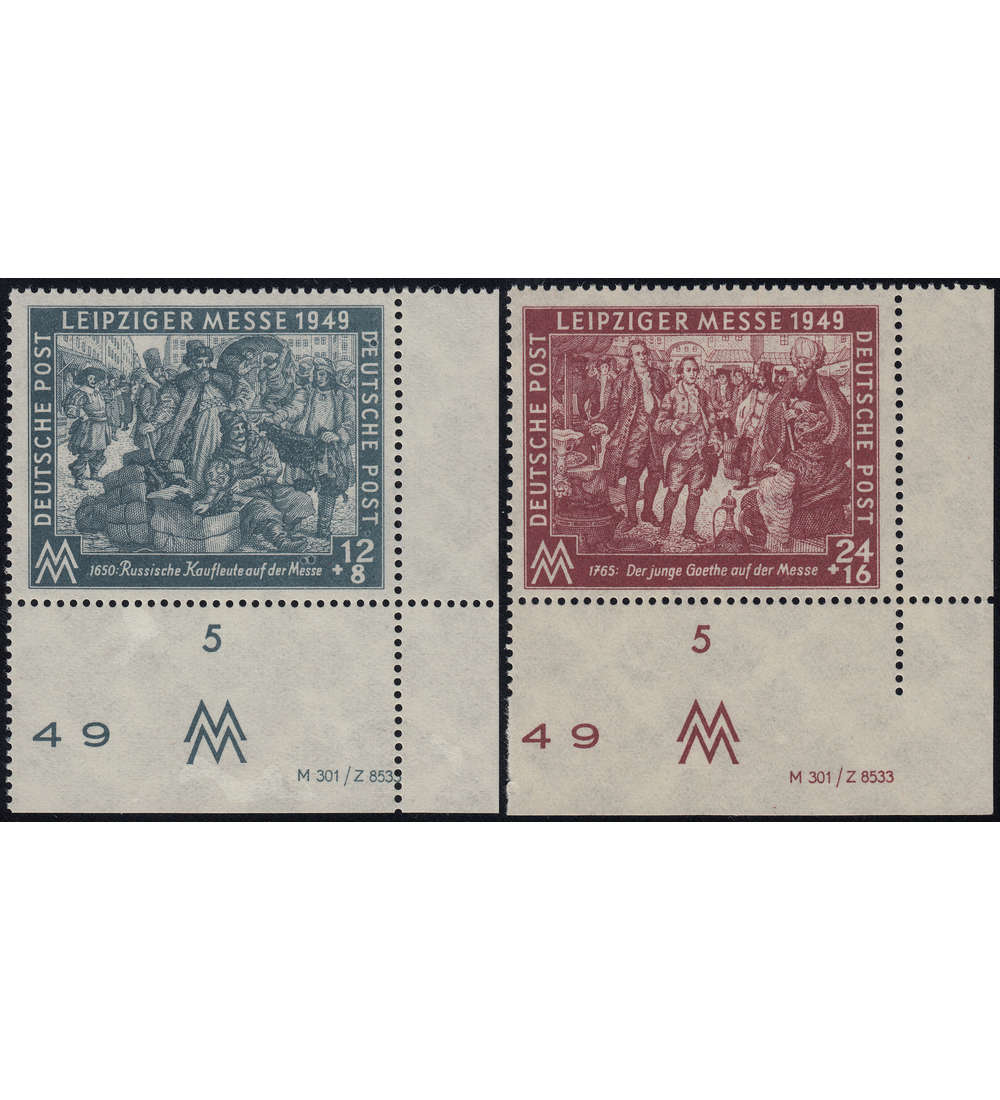 SBZ Nr. 240-241 DV postfrisch ** Druckvermerke