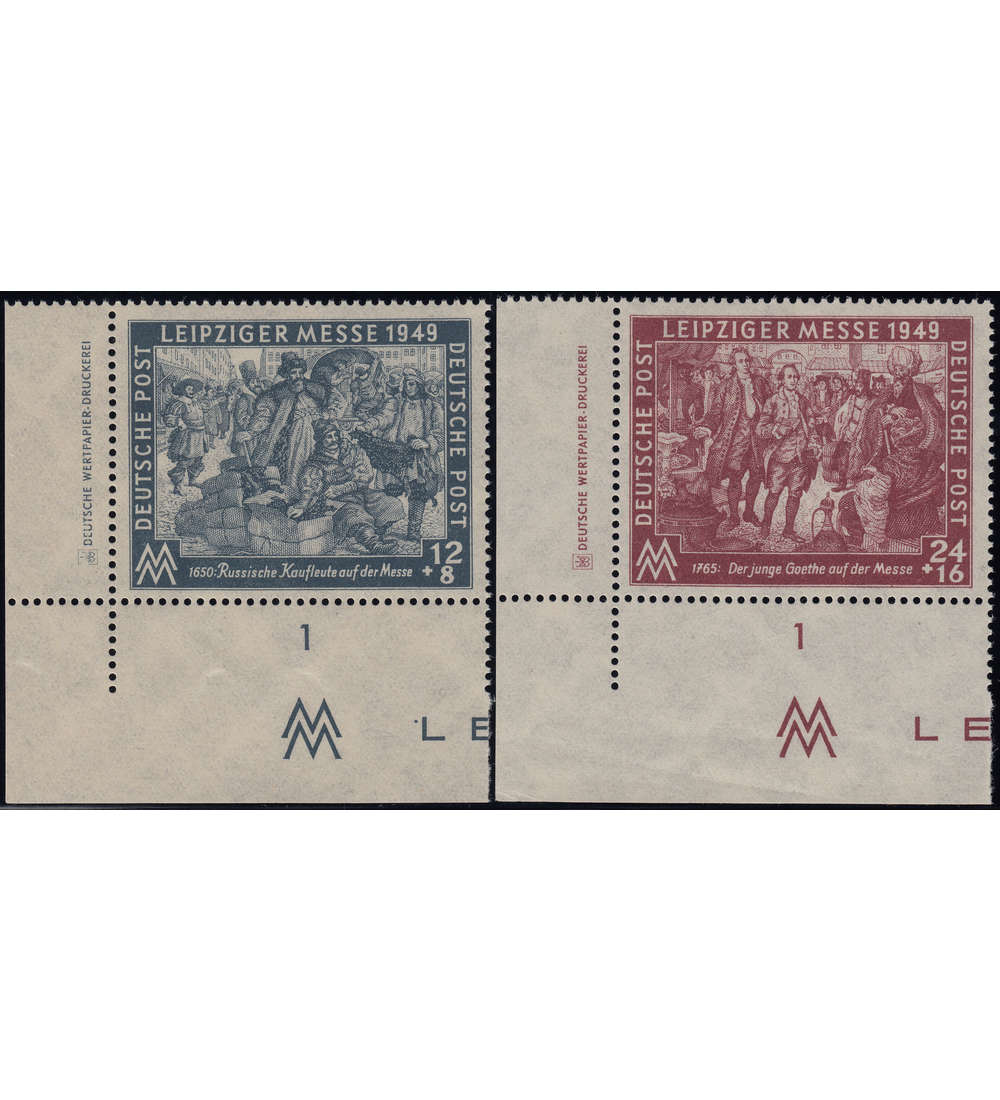 SBZ Nr. 240-241 DZ postfrisch ** Druckerzeichen