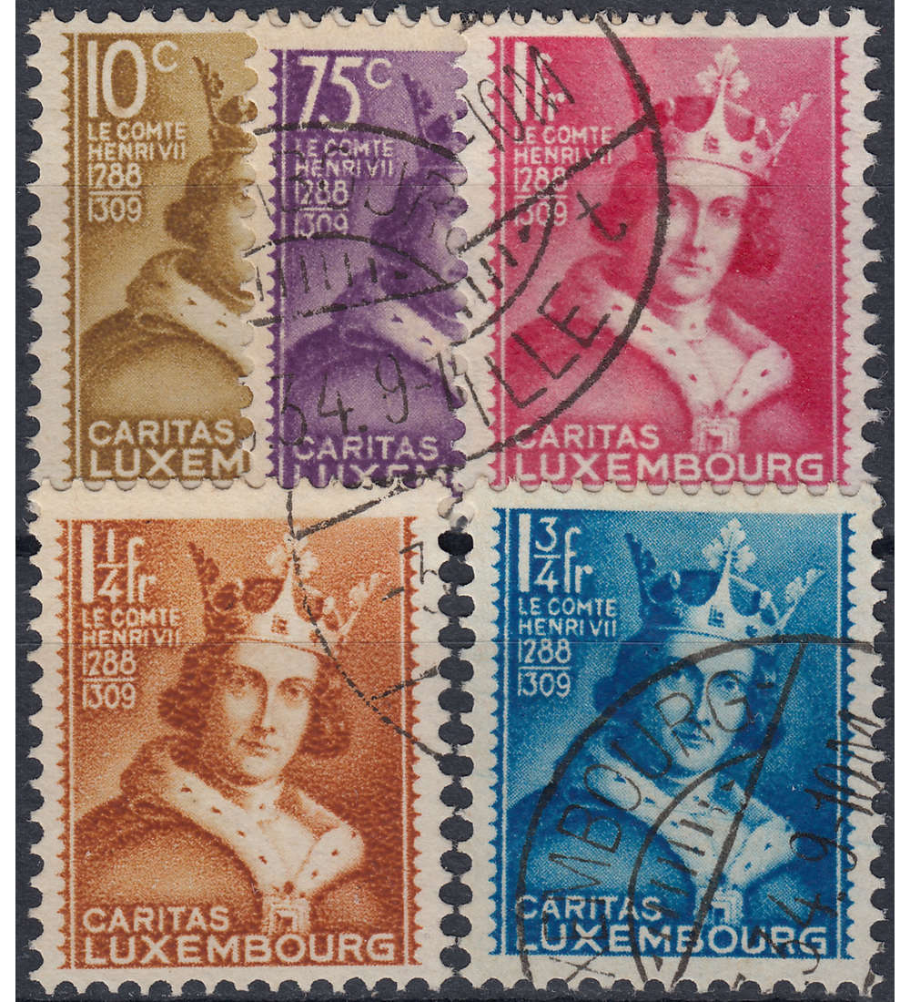 Luxemburg Nr. 252-256 gestempelt Kinderhilfe 1933