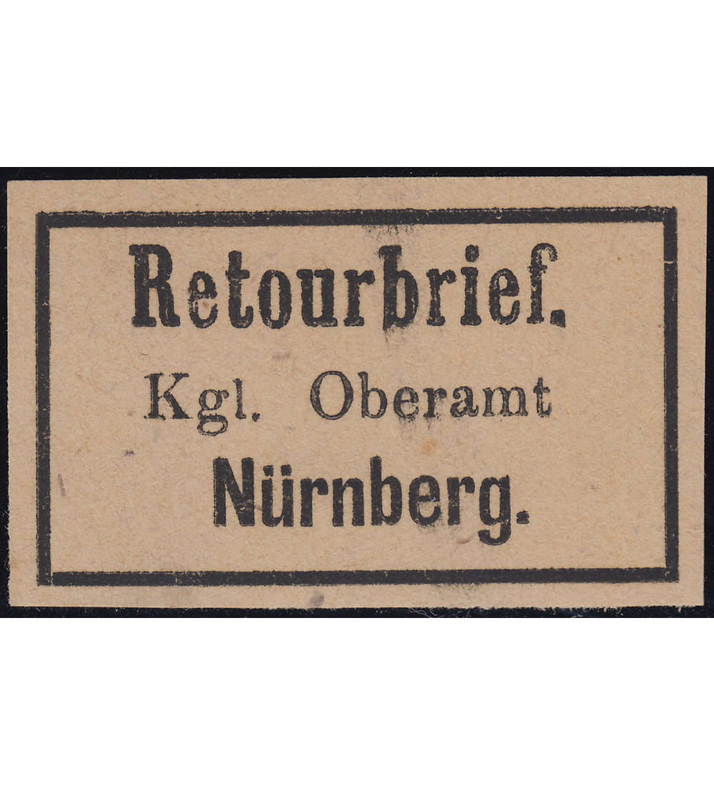 Bayern Retourmarke Nrnberg Typ I