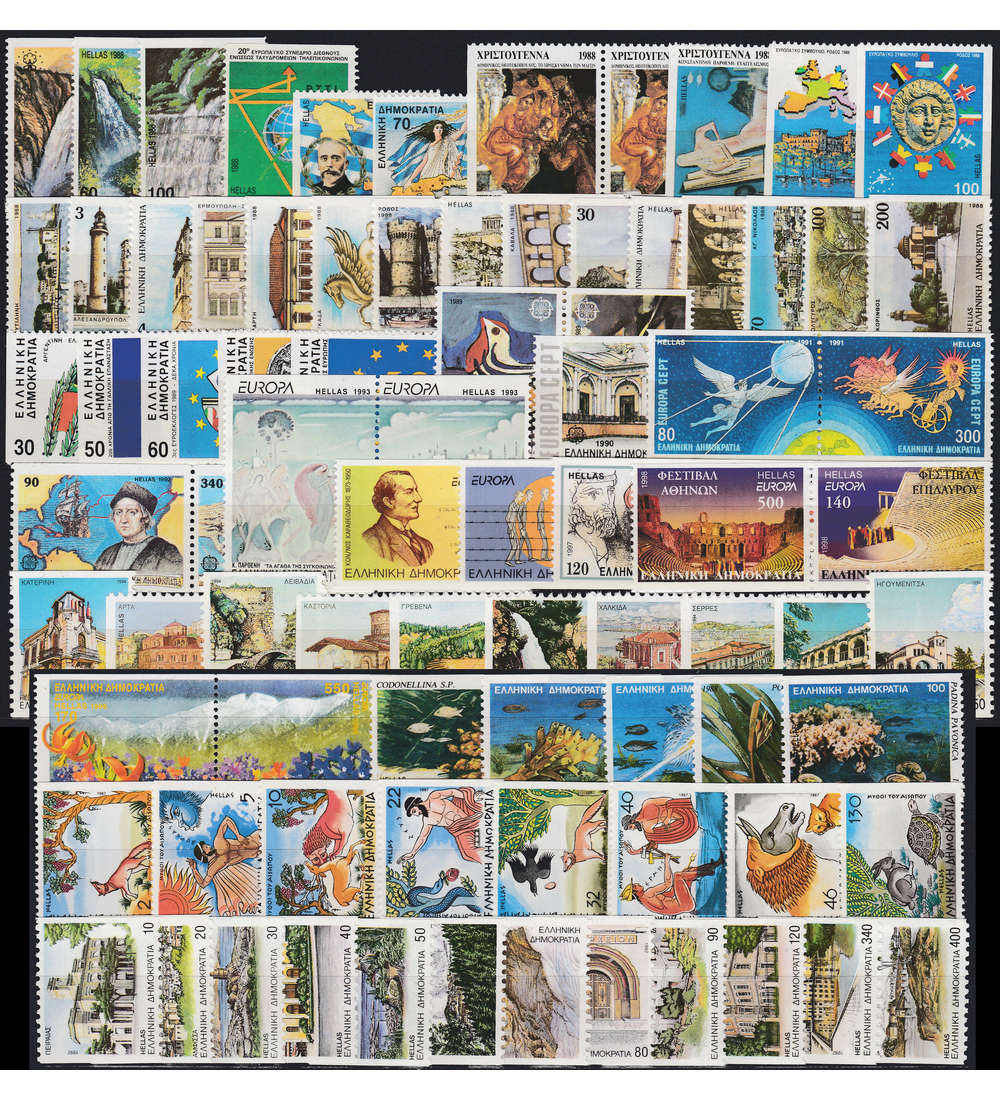 Griechenland postfrisch ** Marken aus Markenheftchen