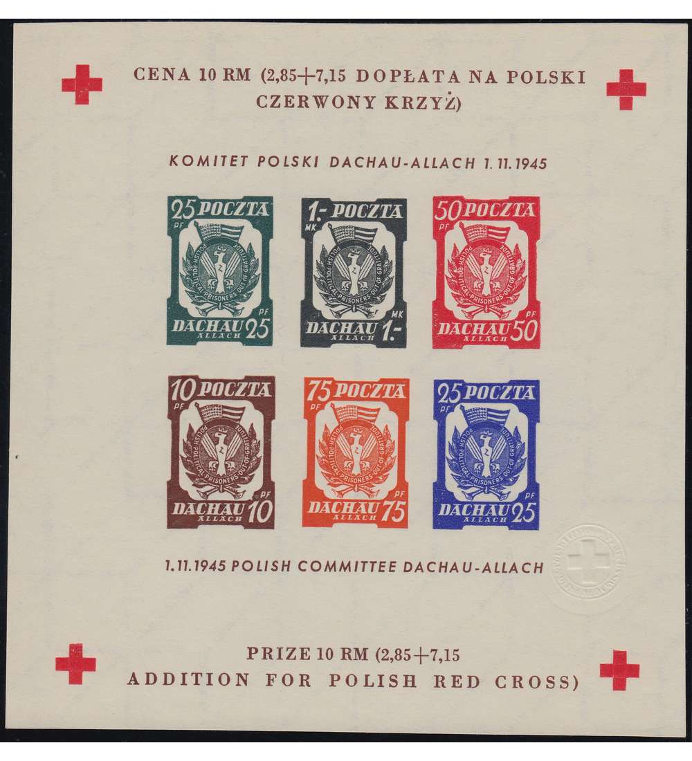 Dachau Spendenblock Rotes Kreuz ungezhnt