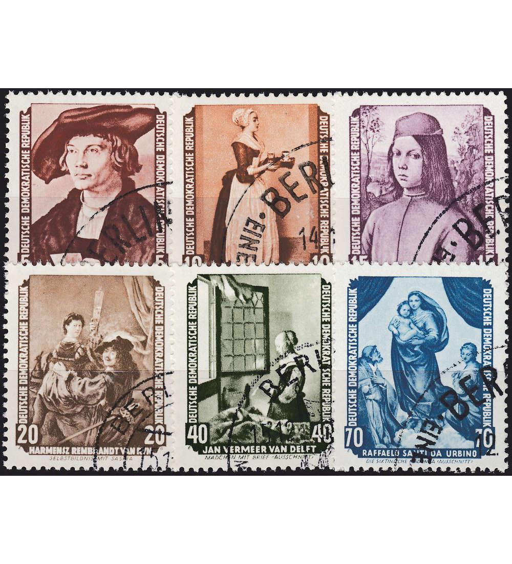 DDR 200 ver. Sondermarken gestempelt mit Nr. 504-509