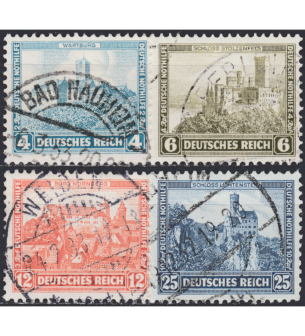 Wertvolle Briefmarken Deutsches Reich Wert Ermitteln Deutsches Reich 100 ver. Werte mit 474-477 gestempelt Briefmarke
