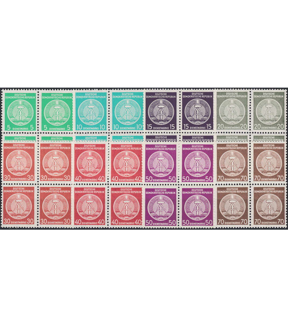 DDR Nr. D 34-41 A postfrisch ** Viererblocksatz