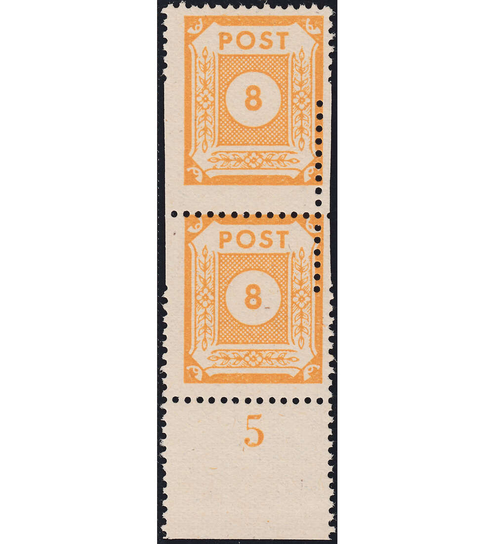 SBZ Nr. 59 postfrisch ** mit verrutscher Zhnung vom Unterrand