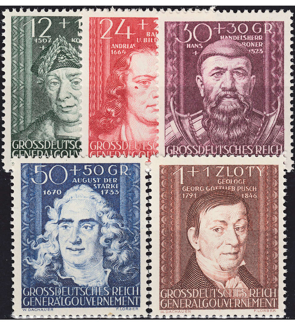 Dt. Besetzung im 2. WK postfrische Zusammenstellung