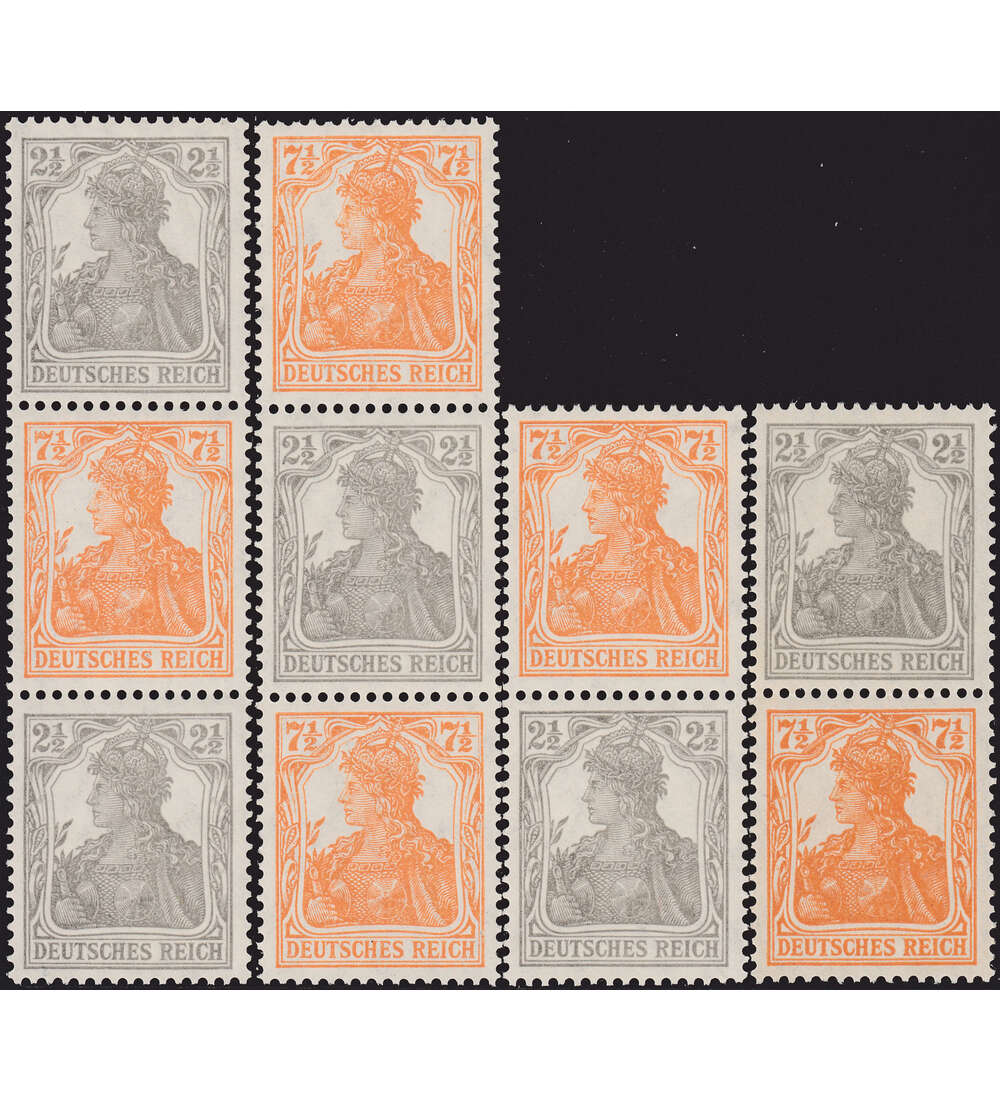Deutsches  Reich - Zusammendrucke Nr. S 11 - S 14 postfrisch **