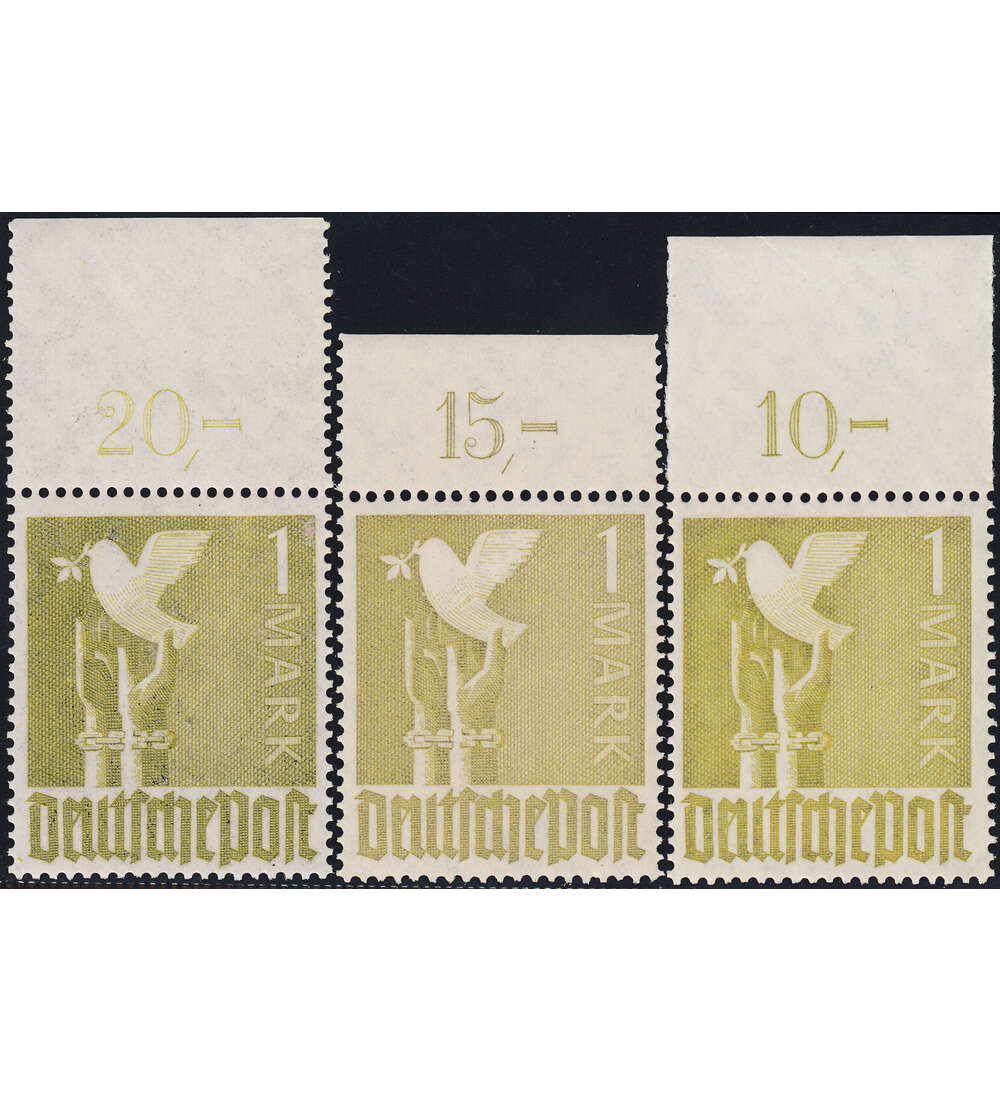 All. Besetzung - Friedenstaube Oberr�nder postfrisch **