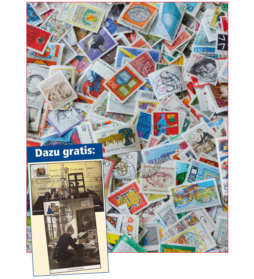 BRD Bund 300 verschiedene Marken dazu die MK Nr. 1011-1012