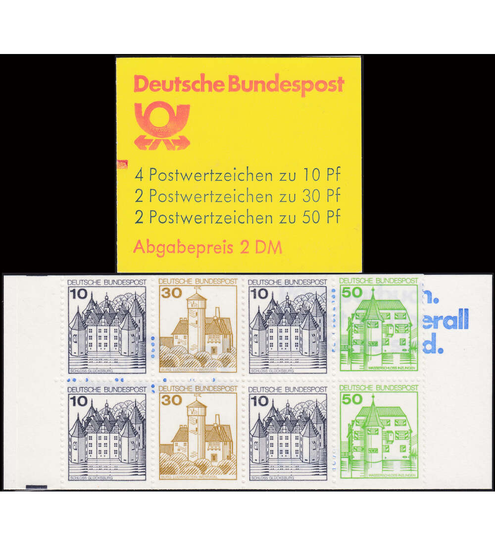 BRD Bund - Zhlbaklen-Markenheft Nr. 22 ab K 1 postfrisch **