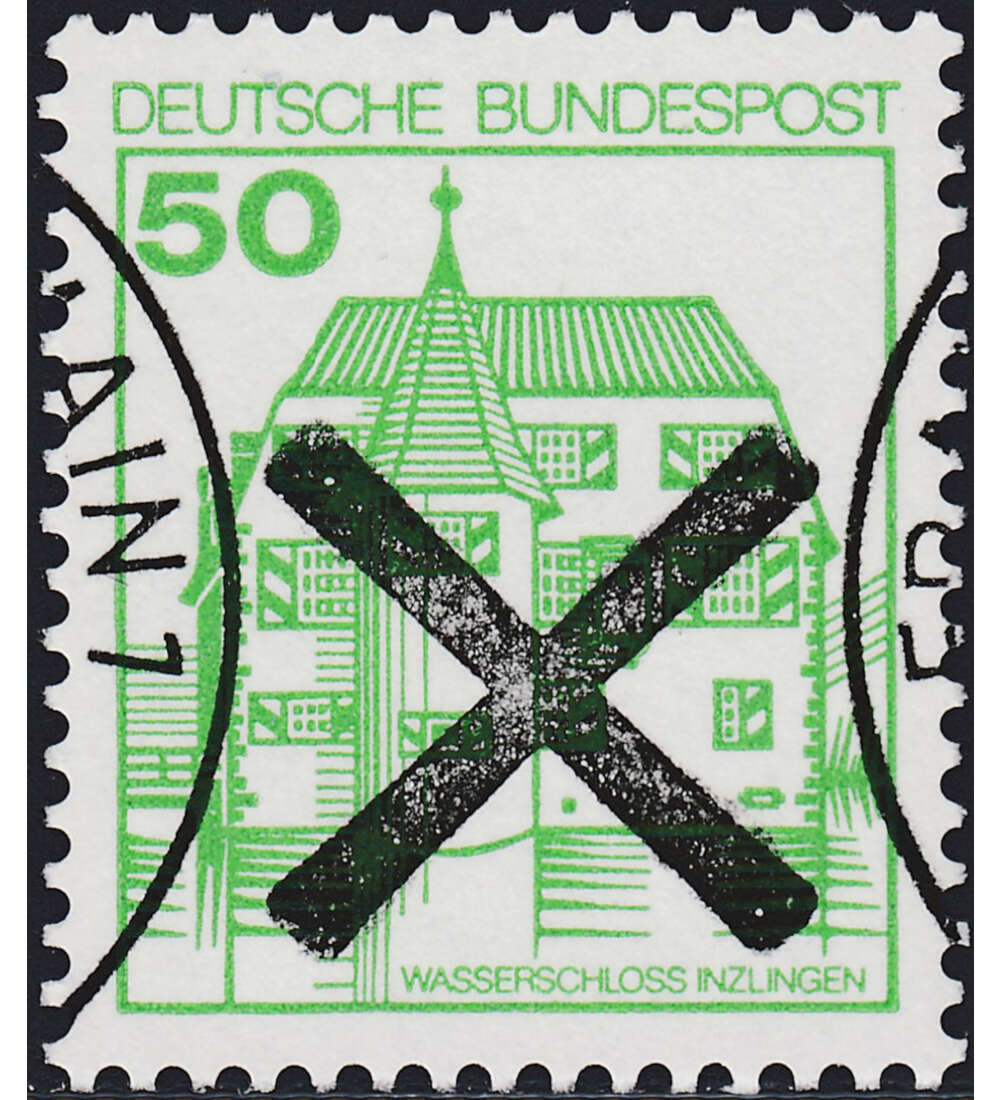 BRD Bund - Andreaskreuzmarke Burgen und Schlsser postfrisch **