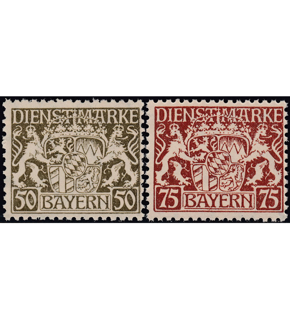 Bayern - Unverausgabte Nr. 39 I und 41 I postfrisch geprft