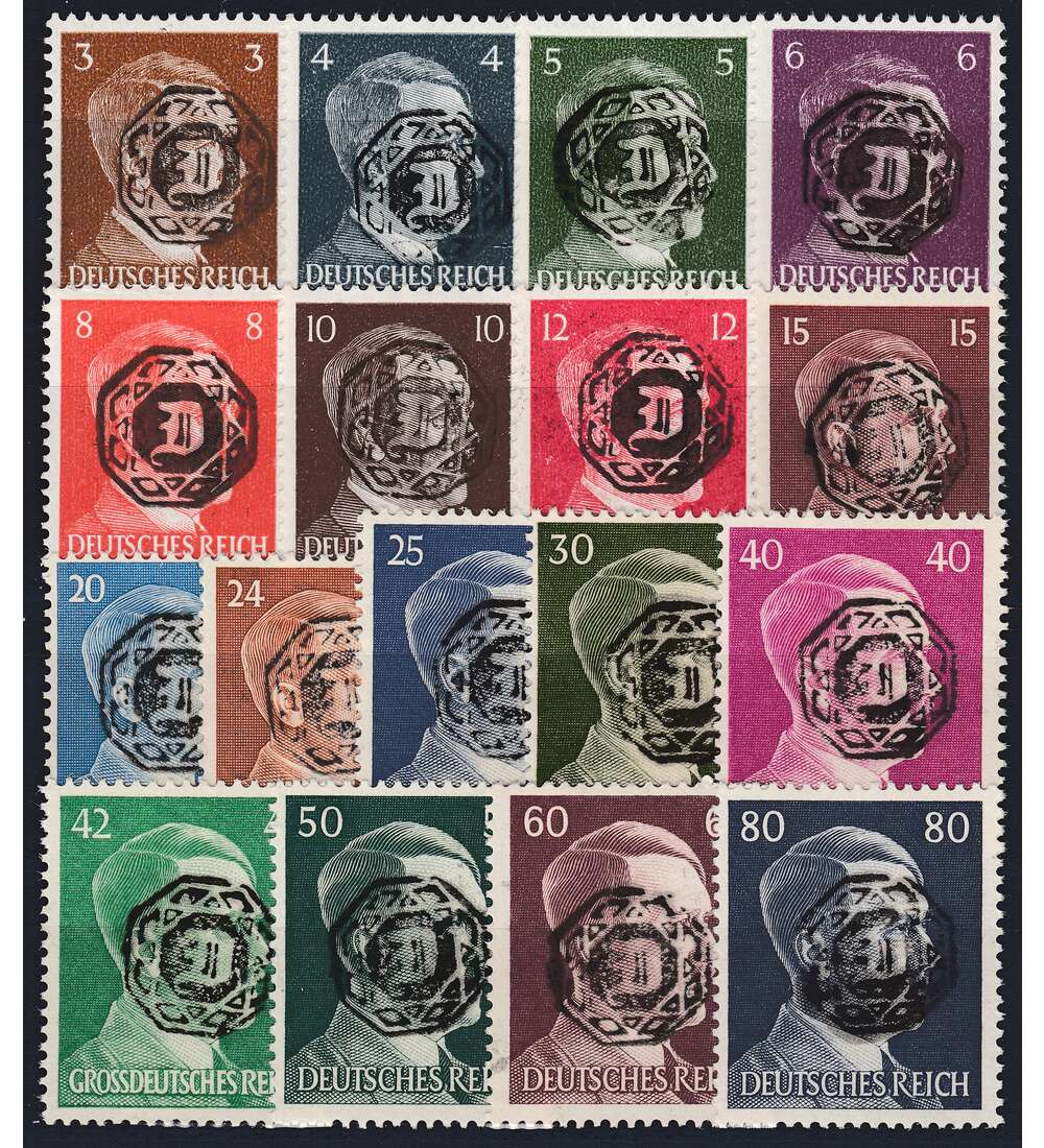 Dt. Lokalausgabe Lbau 17 ver. postfrische Wertstufen