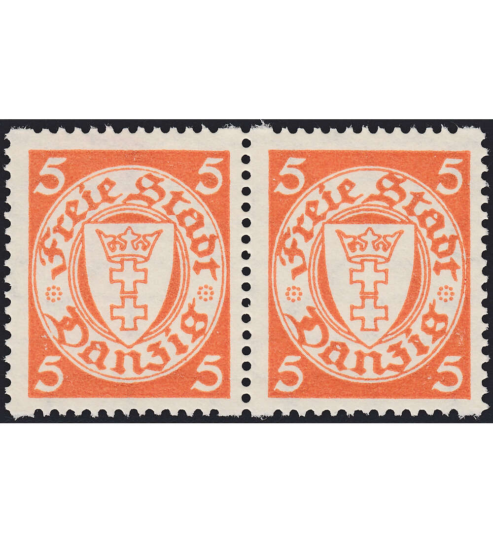 Danzig Nr. 193 Dy postfrisch ** waagerechtes Paar
