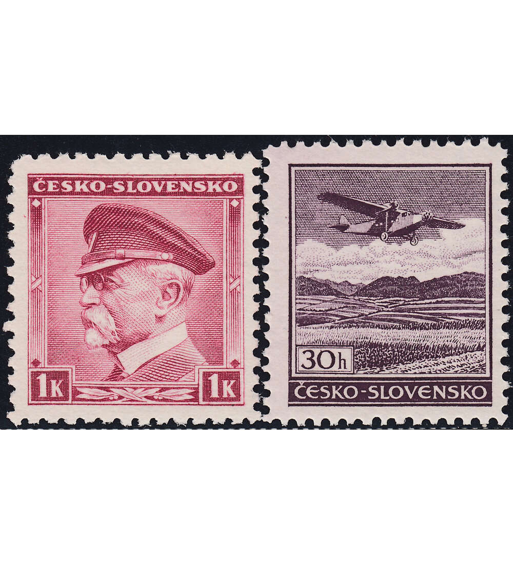 Bhmen und Mhren Vorlufer postfrisch Nr. A 1 und B 1