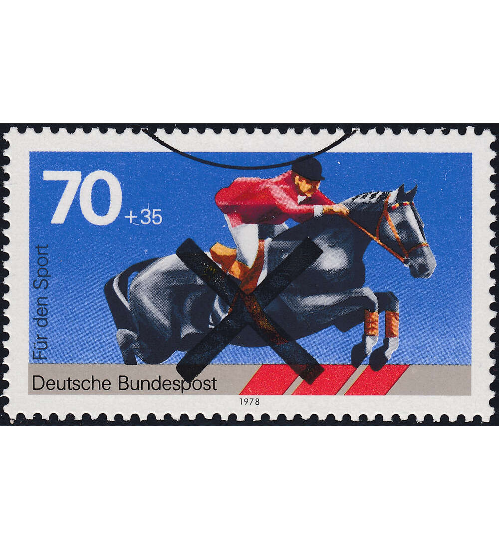 BRD Bund Nr. 968 postfrisch ** Springreiter mit Andreaskreuz