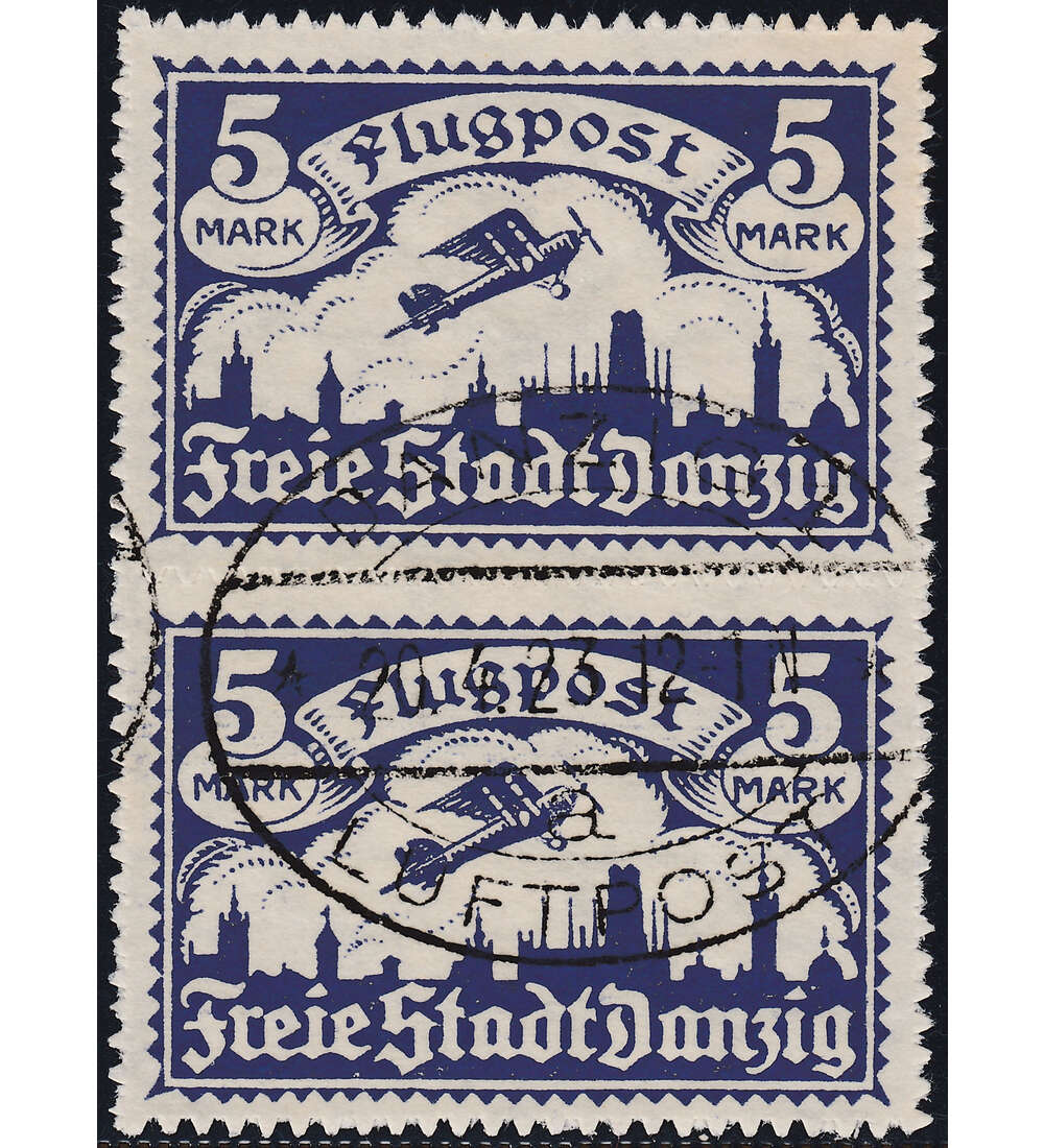 Danzig Flugpost 1923 Nr. 116 gestempelt