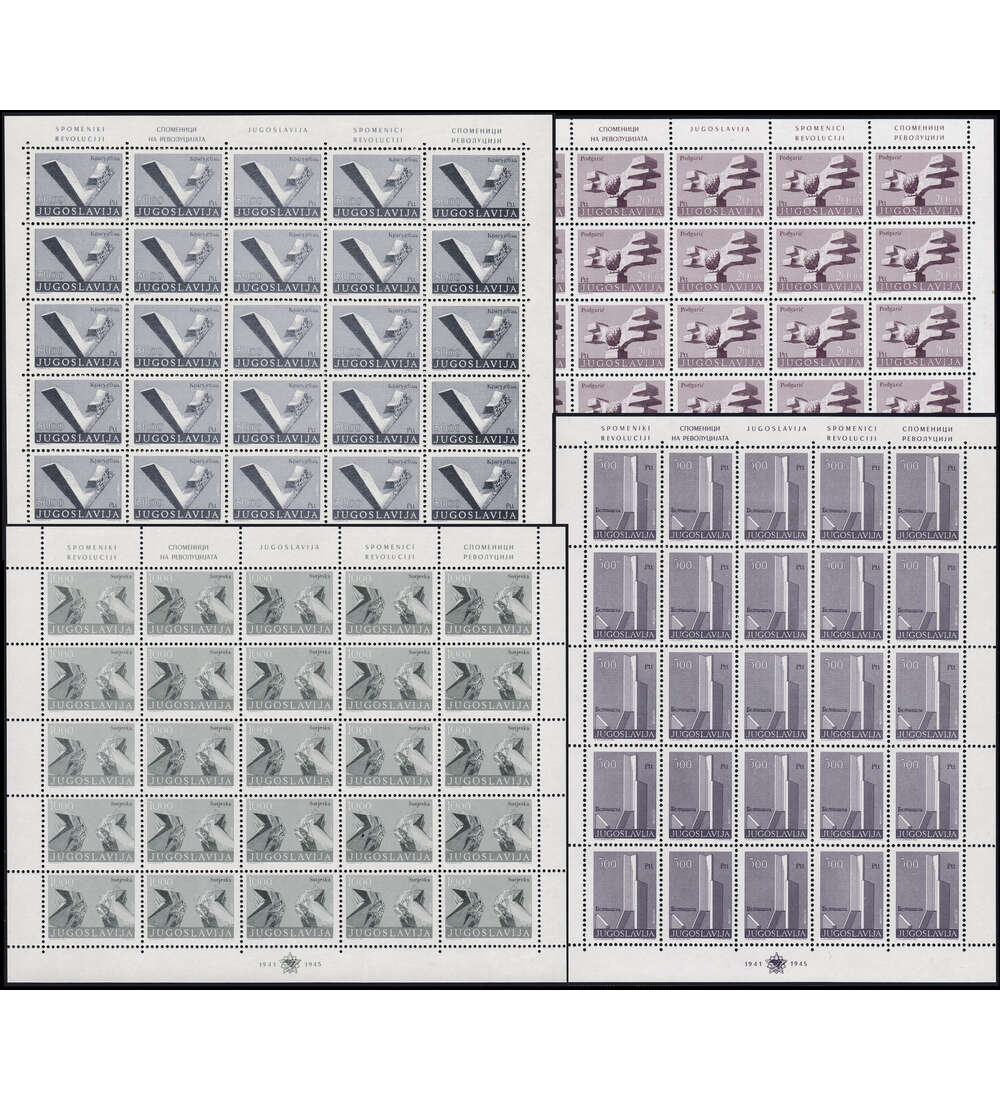 Jugoslawien - Kleinbogen Nr. 1542 - 1545 II postfrisch **