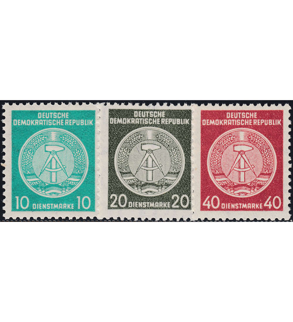 DDR - Dienstmarken postfrisch ** typgeprft und signiert