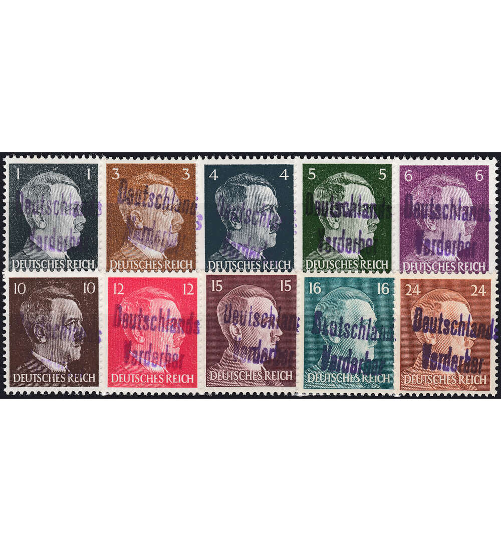 Lokalausgabe Meien 10 ver. Werte postfrisch **