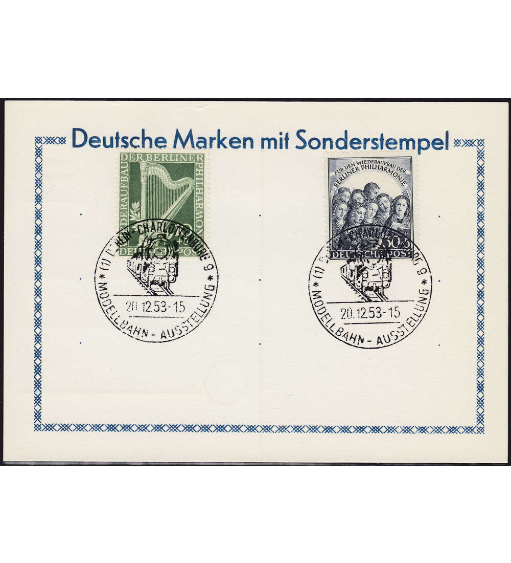 Berlin Nr. 72-73 gestempelt Sonderkarte Philharmonie