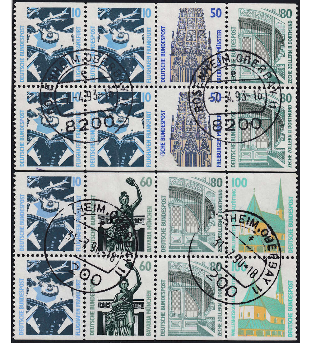 BRD Bund H-Blatt 30 und 31 zentrisch rundgestempelt