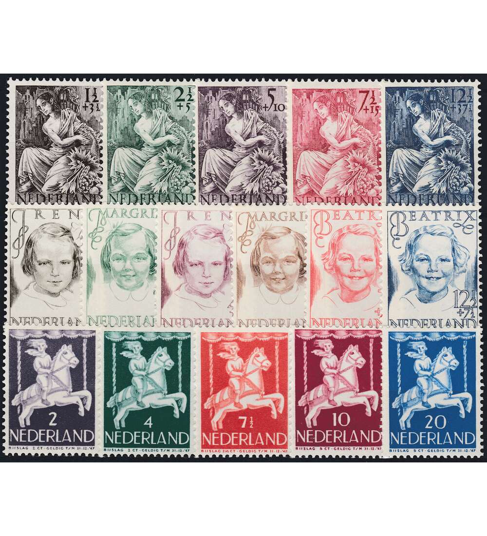 Niederlande 1946 postfrisch Nr. 449-476 ohne Nr. 449-456 und Nr. 468-471