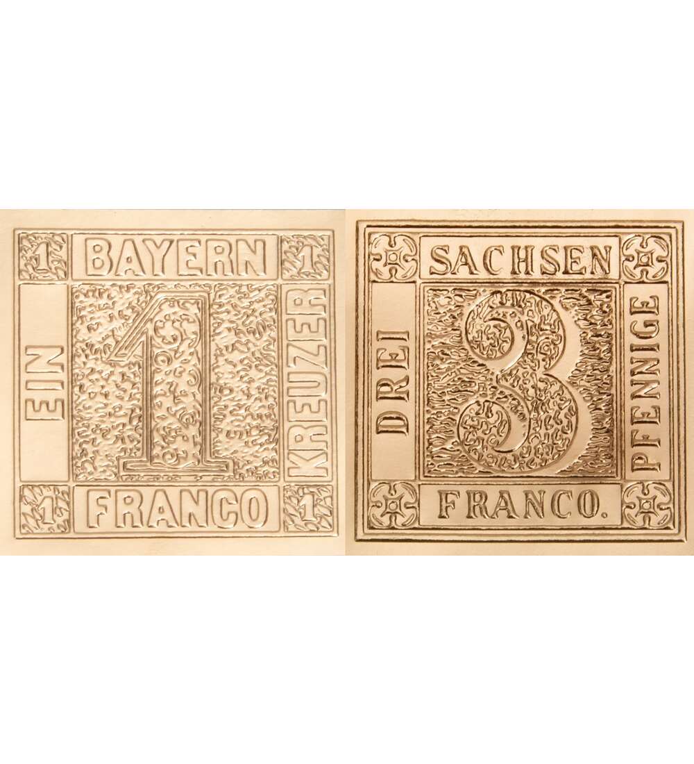 Deutschland - Goldmarken Bayern Einser und Sachsen Dreier