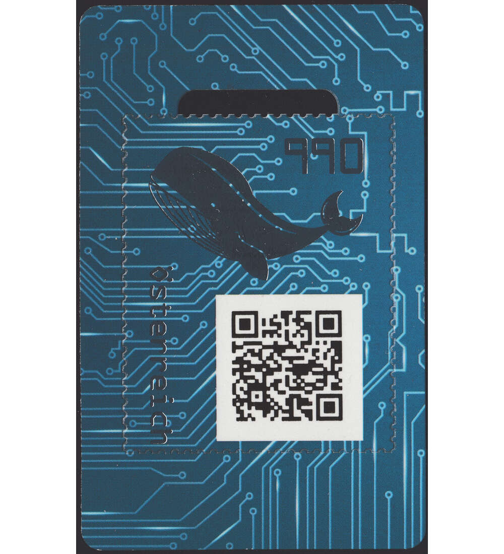 sterreich Crypto-Marke Block 122-Wal postfrisch Farbe: grn