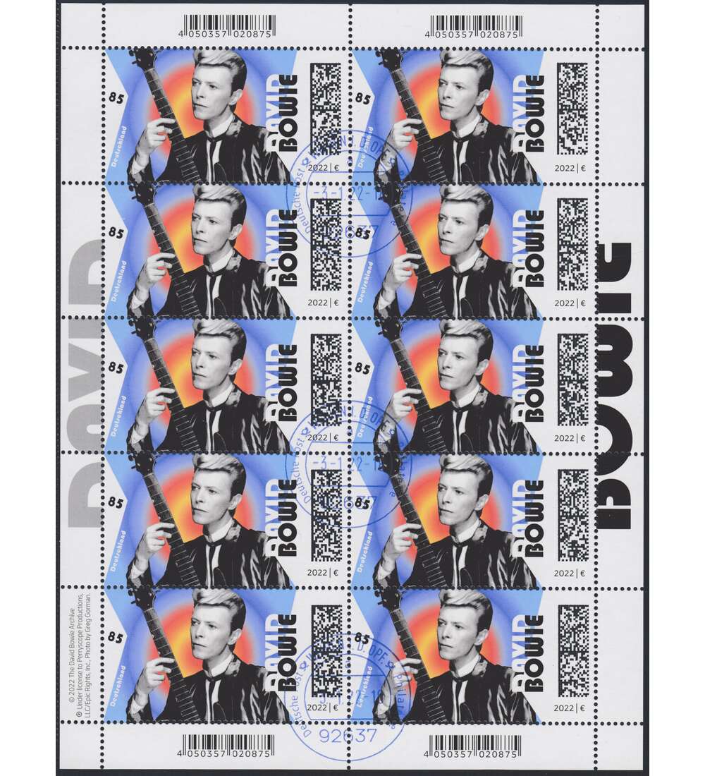 BRD Nr. 3661 gestempelt David Bowie Kleinbogen