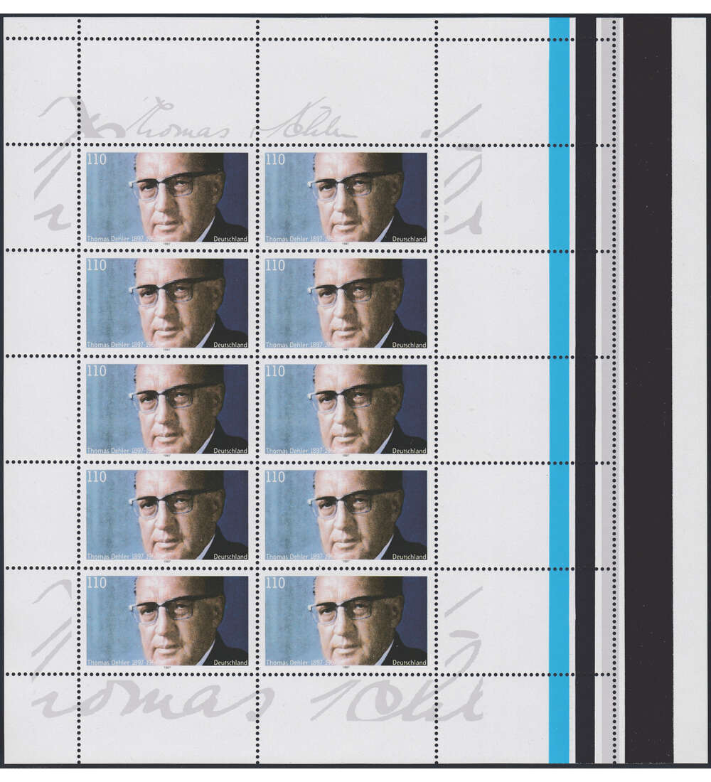 BRD Bund Nr. 1963 postfrisch ** Kleinbogen bergre