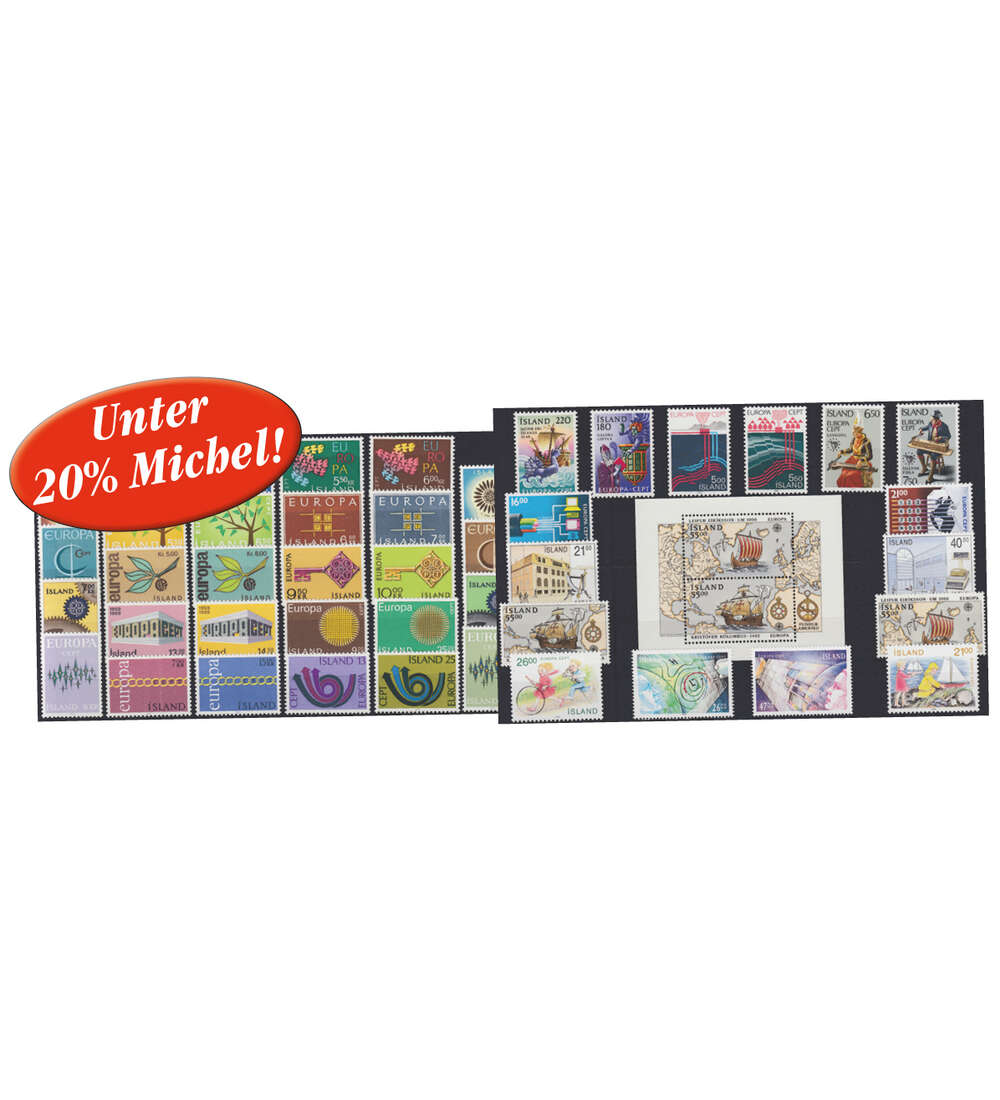 Island CEPT 1960-1992 postfrisch **