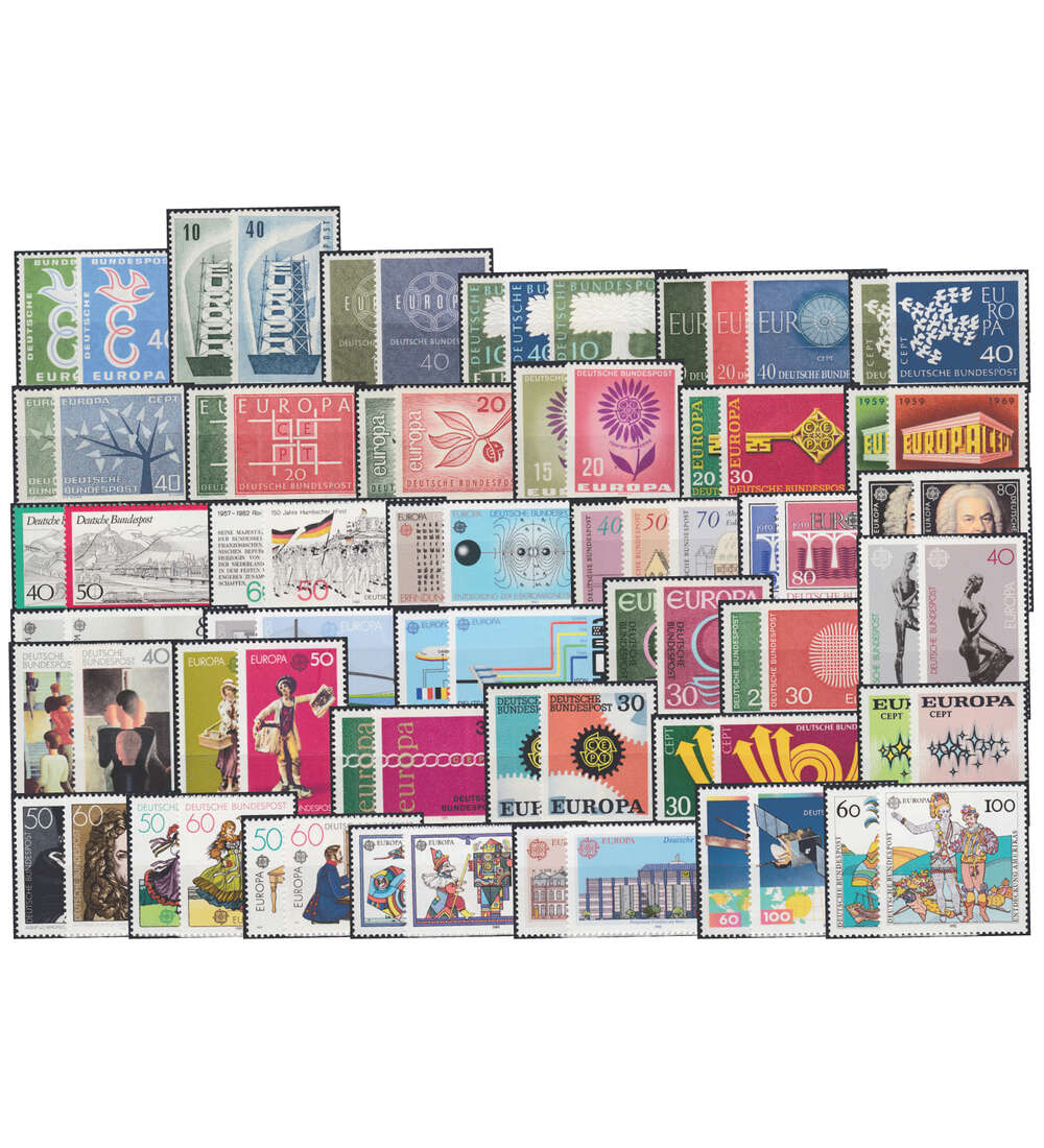 Deutschland CEPT 1956-1992 postfrisch **