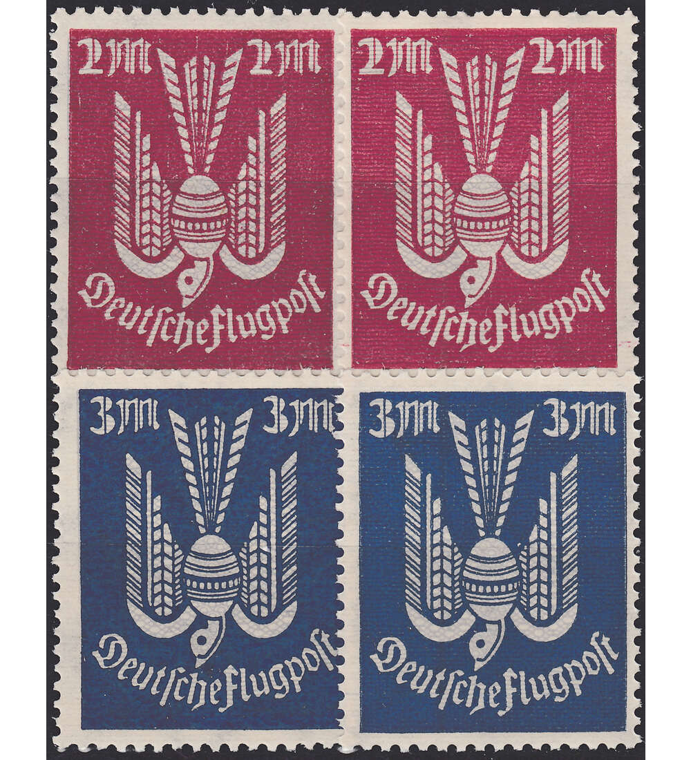 Deutsches Reich Nr. 216 a + b und 217 a + b postfrisch **
