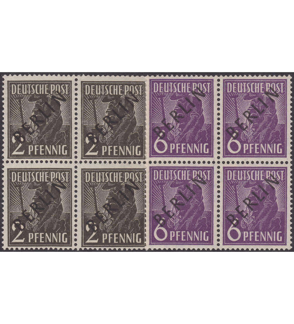 Berlin Nr. 1+2 postfrischer 4er-Block