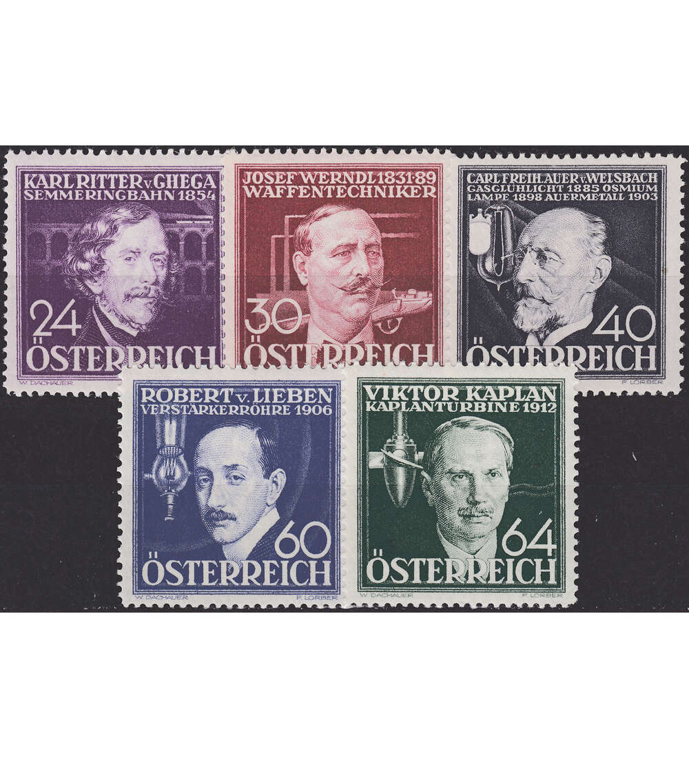 sterreich Wohlfahrt 1936 Nr. 633 - 637 postfrisch **