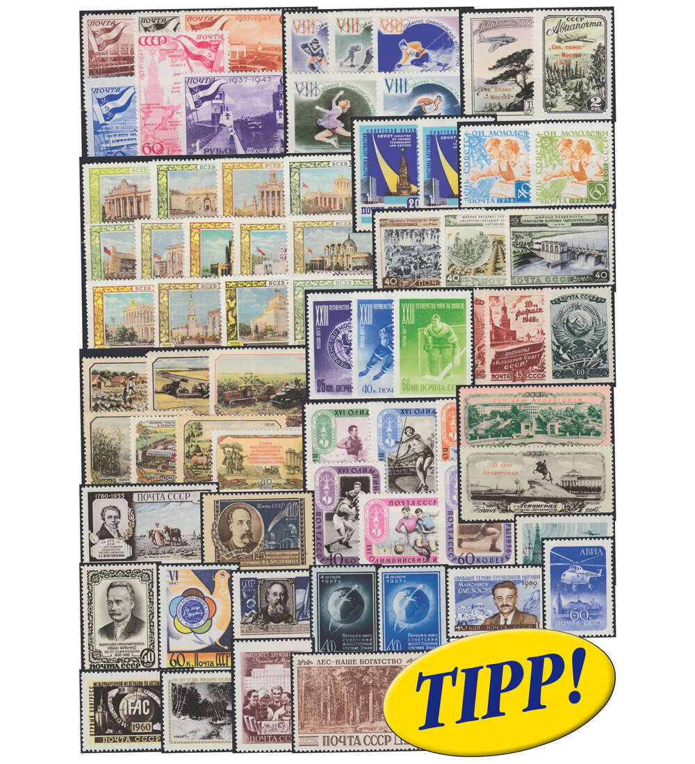 Sowjetunion - Altausgaben postfrisch von 1947 bis 1960