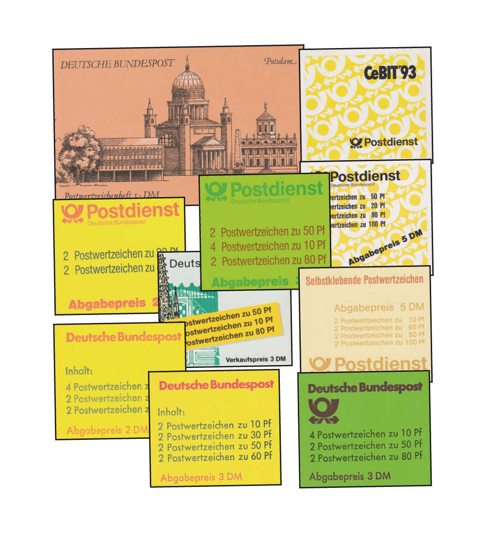 BRD-Markenheftchen gestempelt