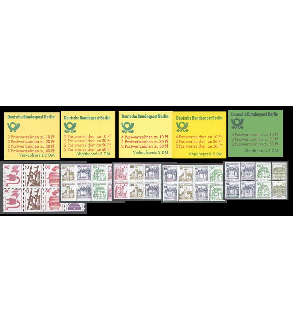 Berlin - Markenhefte Nr. 9 - 13 postfrisch